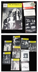 Miscellaneous Playbills from the 1960s:
Any Wednesday
You Know I Can’t Hear You When the Water’s Running
The Odd Couple
Halfway Up the Tree
Half a Sixpence
Walking Happy
and
La Plume de ma Tante