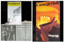 Miscellaneous Playbills and programs from the 1980s: 
Merrily We Roll Along
Marvin Hamlisch at Carnegie Hall