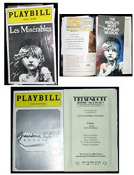 Miscellaneous Playbills from the 1990s: 
Les Miserables
Grandma Sylvia’s Funeral