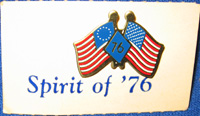 Bicentennial Flag Pin