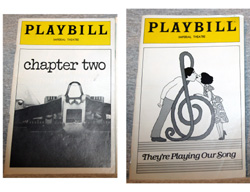 Anita Gillette Playbills:
They're Playing Our Song
and 
Chapter Two