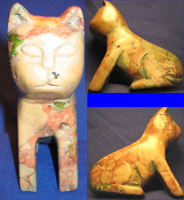 Unsigned cat figurine