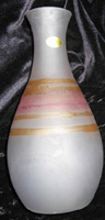 Frosted glass vase from Al-Rama