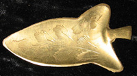 Brass Leaf Ashtray from India