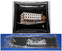 Fort Lee Savings Bank Ashtray
and Key Fob