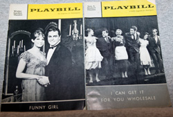 Barbra Streisand Playbills:
Funny Girl
and
I Can Get It For You Wholesale