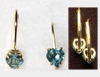 blue topaz earrings mini