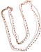 Carnelian twisted rice bead necklace mini