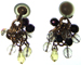Crystal cluster earrings mini