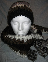 Hand-Crocheted Hat and Scarf Set
from Korea