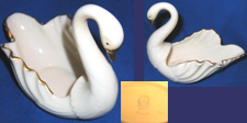 Swan candy dish by Lenox