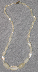 Mother of Pearl Necklace
(oval beads)