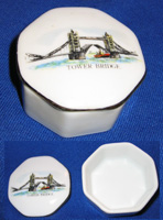 Octagonal Tower Bridge trinket box