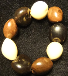 Woody Bead Stretch Bracelet