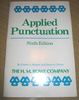 Applied Punctuation by Charles G. Reigner and Elaine M. DiAiso