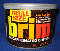 Brim Decaffeinated Coffee Tins