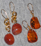 Double Orange Earrings