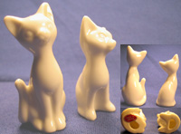 Cat figurines