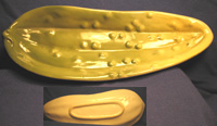 Unsigned Cucumber Shaped Tray