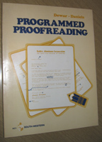 Programmed Proofreading by Thadys Johnson Dewar and H. Francis Daniels