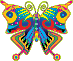 retro butterfly