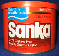 Sanka Coffee Tin