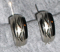 Silvery Hoop Earrings