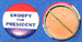 Snoopy for President pin mini