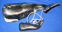 Whale figurines